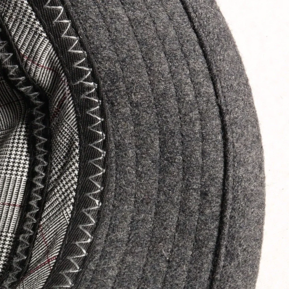 Stetson Wool Blend Felt Fedora Cap‎ Mens Black Horserace Hat Derby Sz M